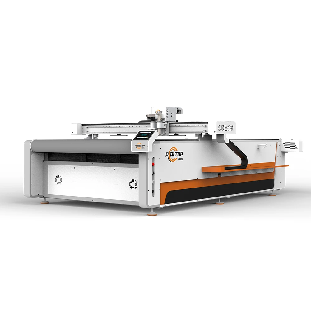 H476be25d0f3c45f9aba57ea7995baab3m.webp 2026 Automatic Digital Flatbed Oscillating Knife Fabric Cutter - Image 1