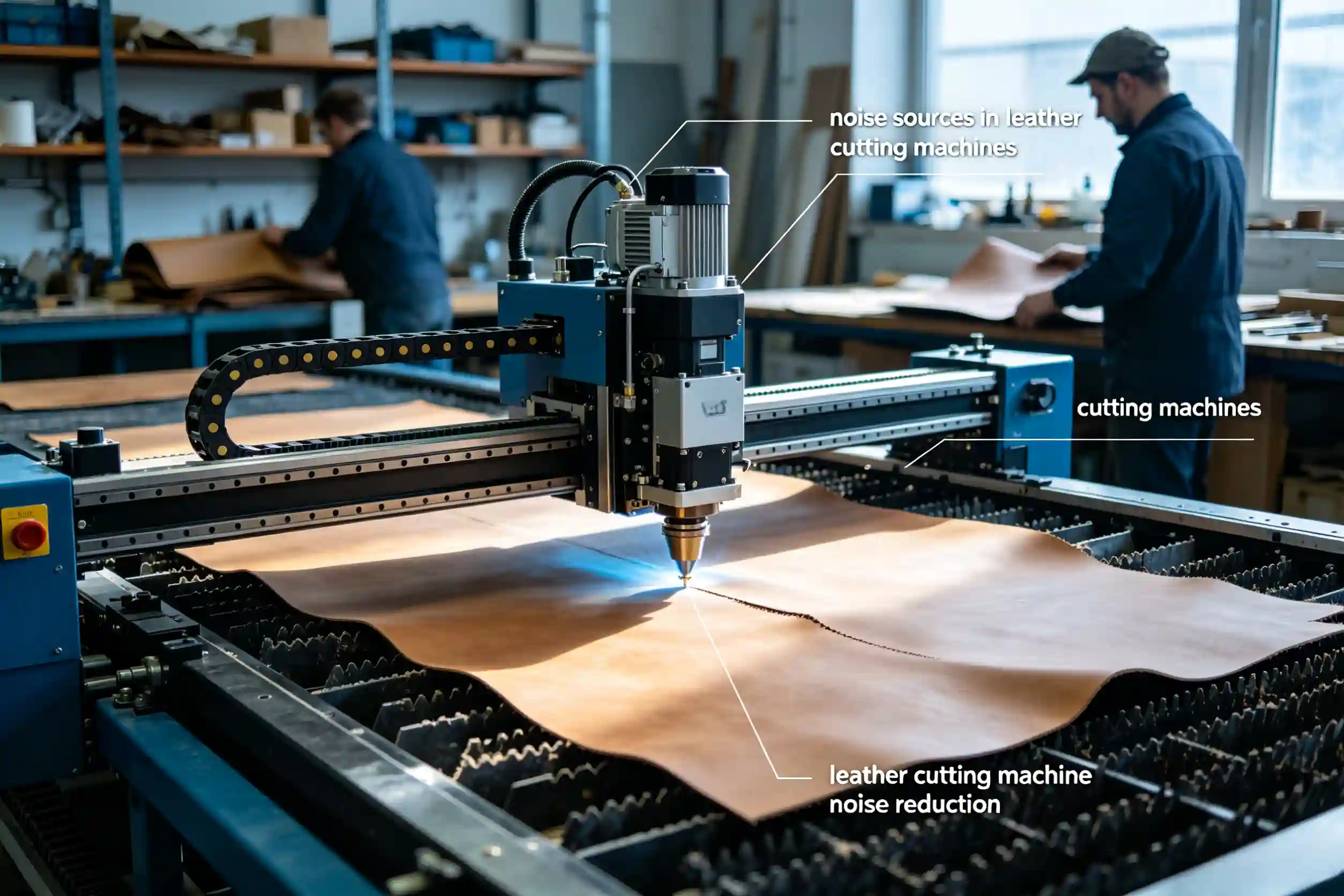 leather cutting machine noise reduction noise sources in leather cutting machines