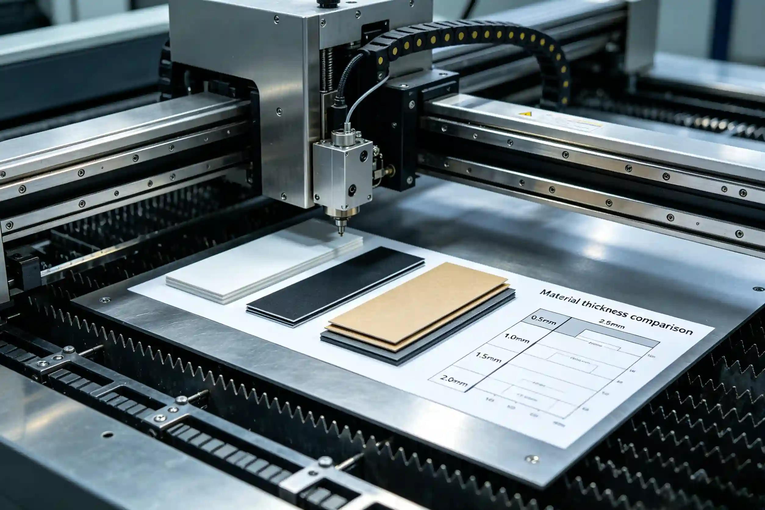 Different packaging insert material thicknesses Material thickness comparison