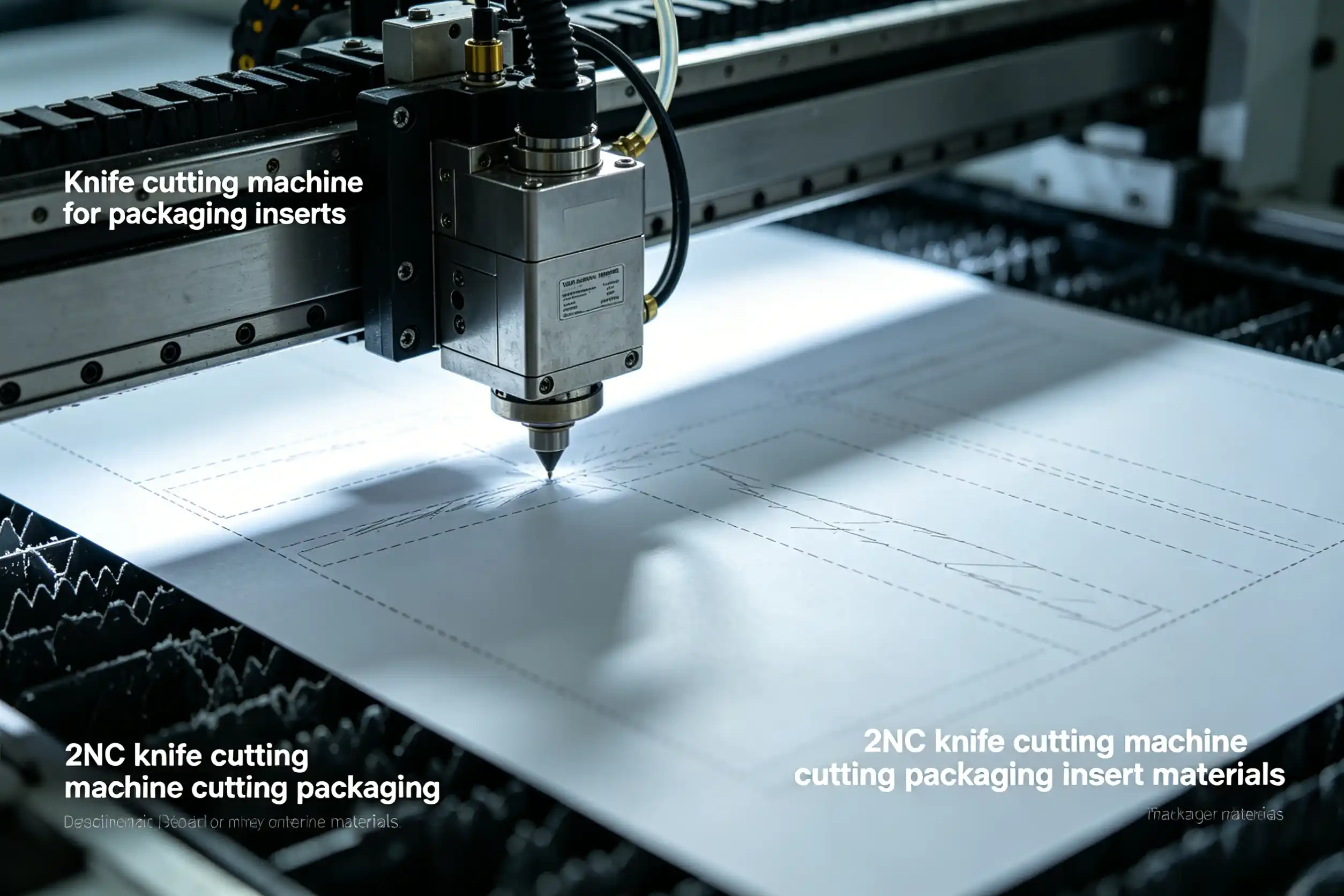 CNC knife cutting machine cutting packaging insert materials Knife cutting machine for packaging inserts