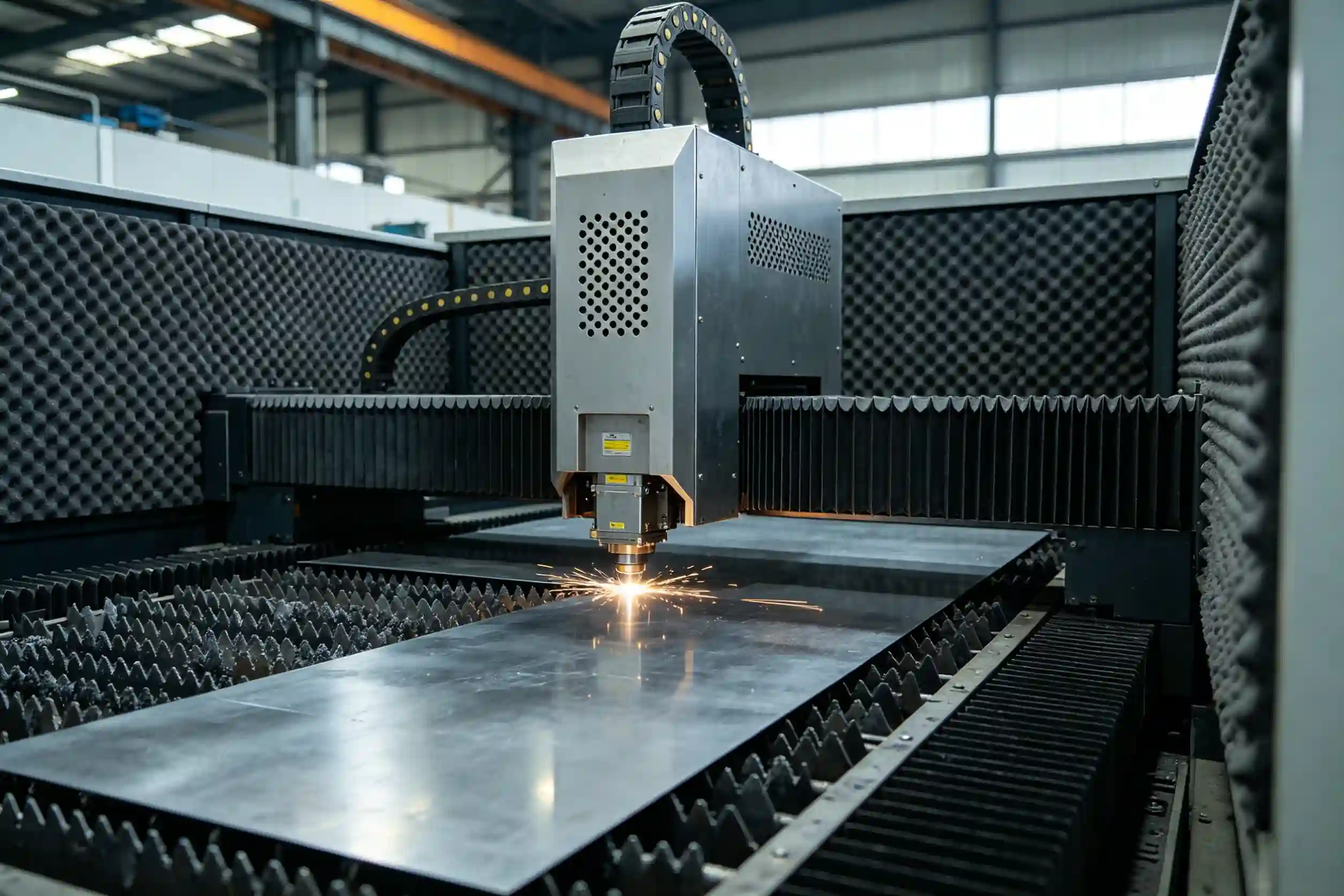 Industrial knife cutting machine with noise reduction features Knife cutting machine noise reduction