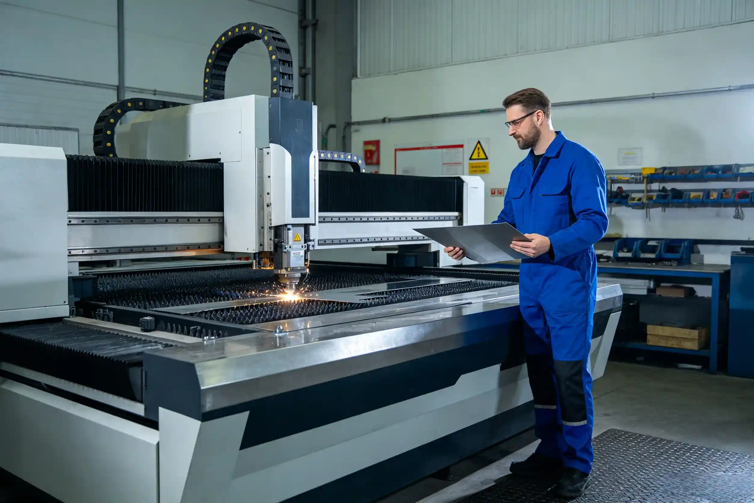Customer bringing production materials for testing Customer testing materials