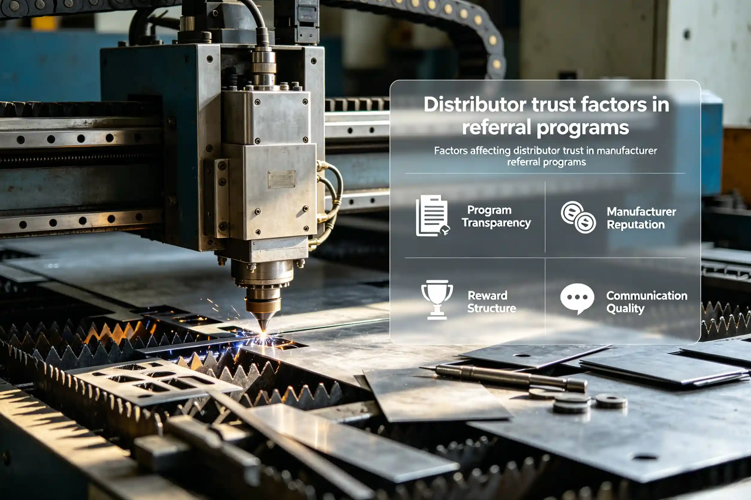 Factors affecting distributor trust in manufacturer referral programs Distributor trust factors in referral programs