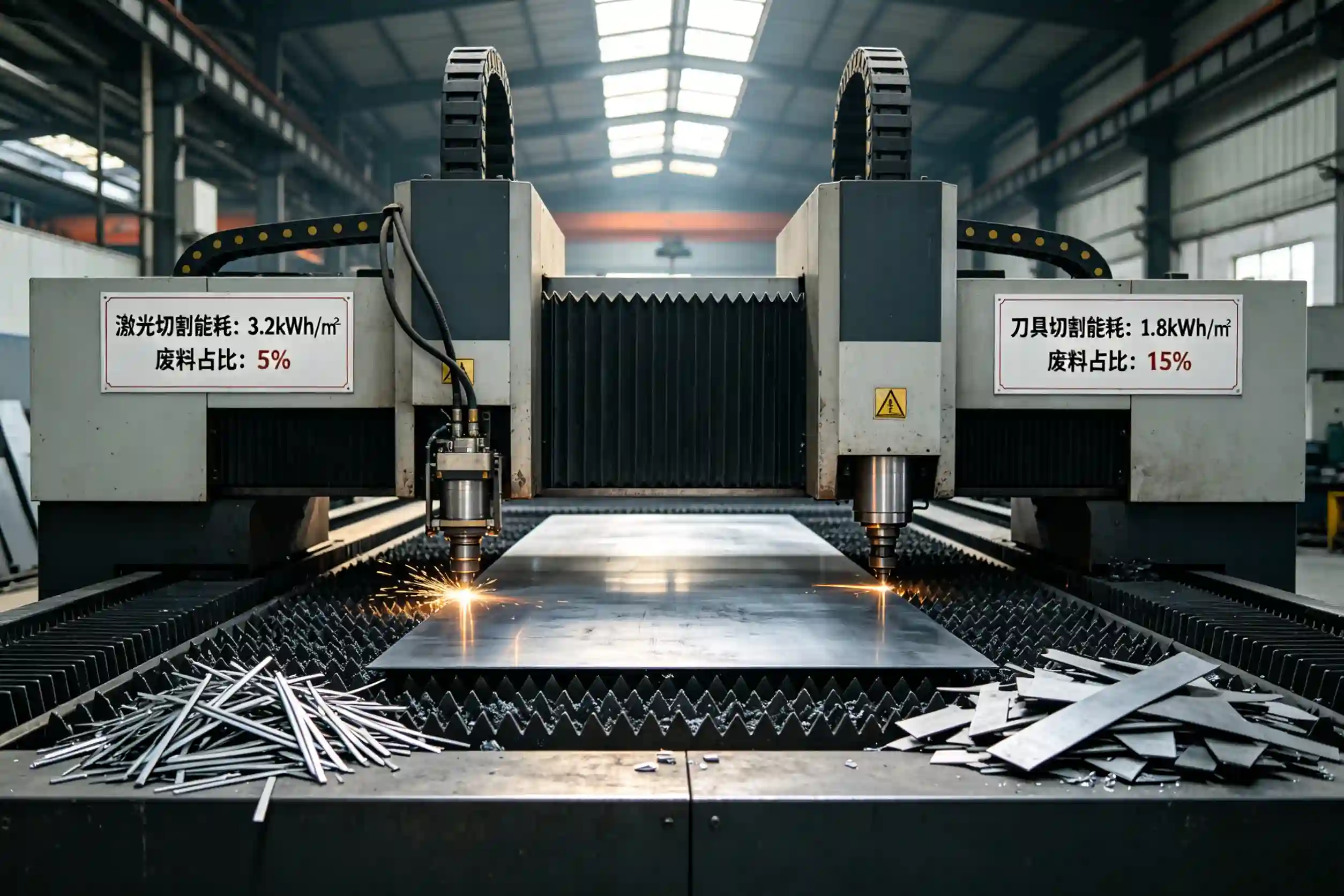 Environmental differences between cutting technologies Comparison between laser and knife cutting environmental impacts