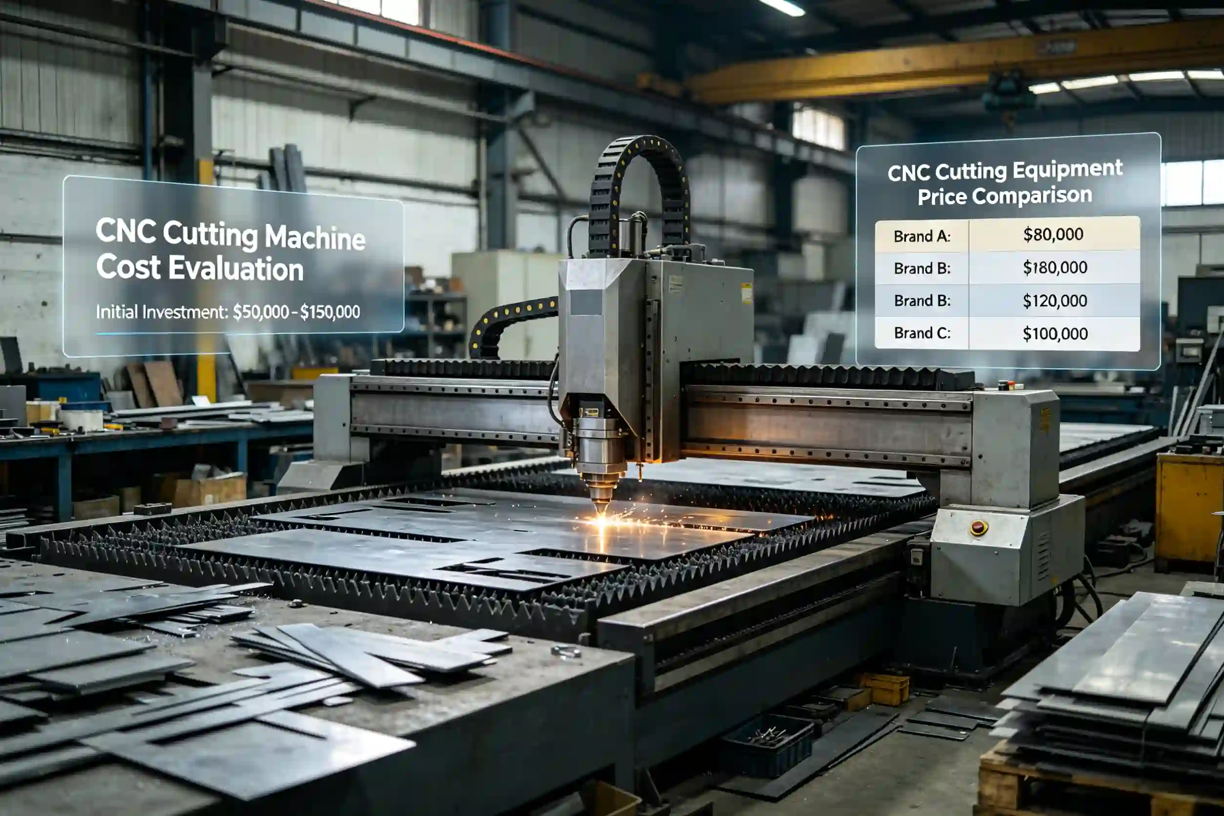 CNC cutting equipment price comparison CNC cutting machine cost evaluation