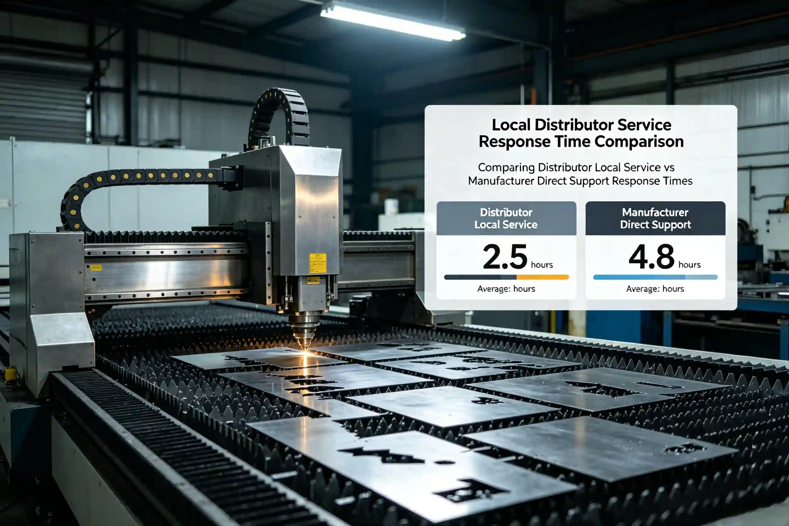 Local distributor service response time comparison
