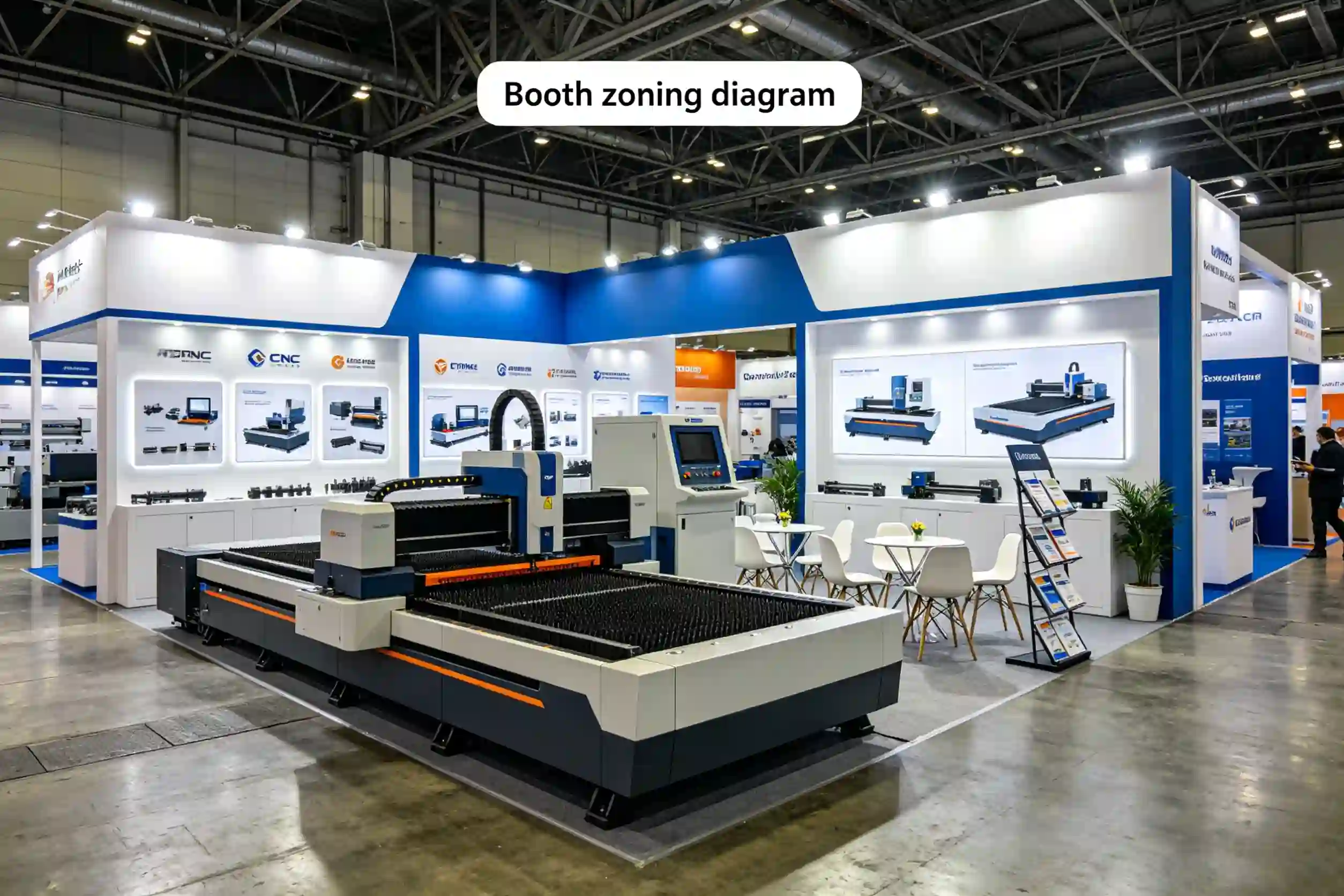 Booth zoning diagram