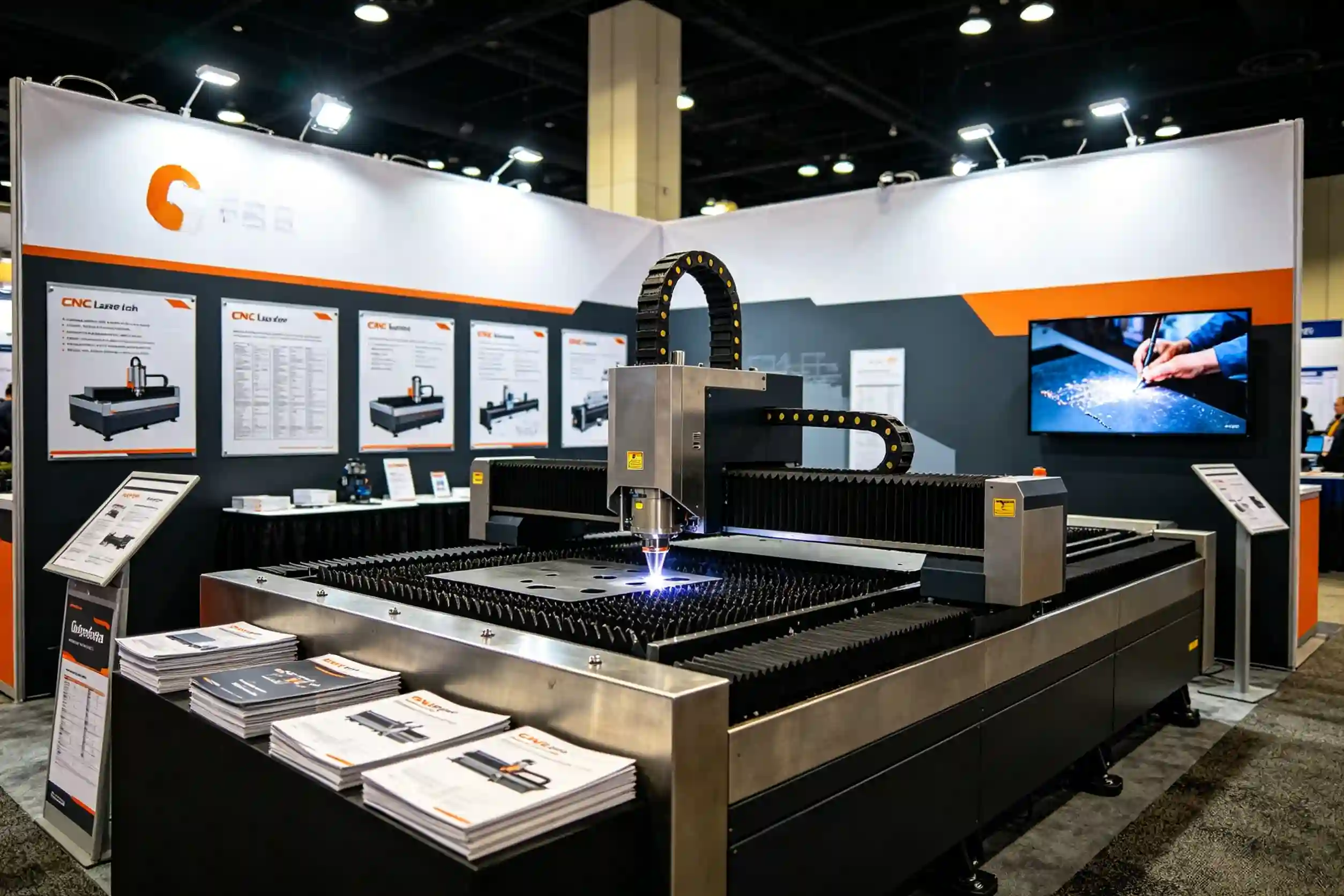 Distributor and brand booth at trade show