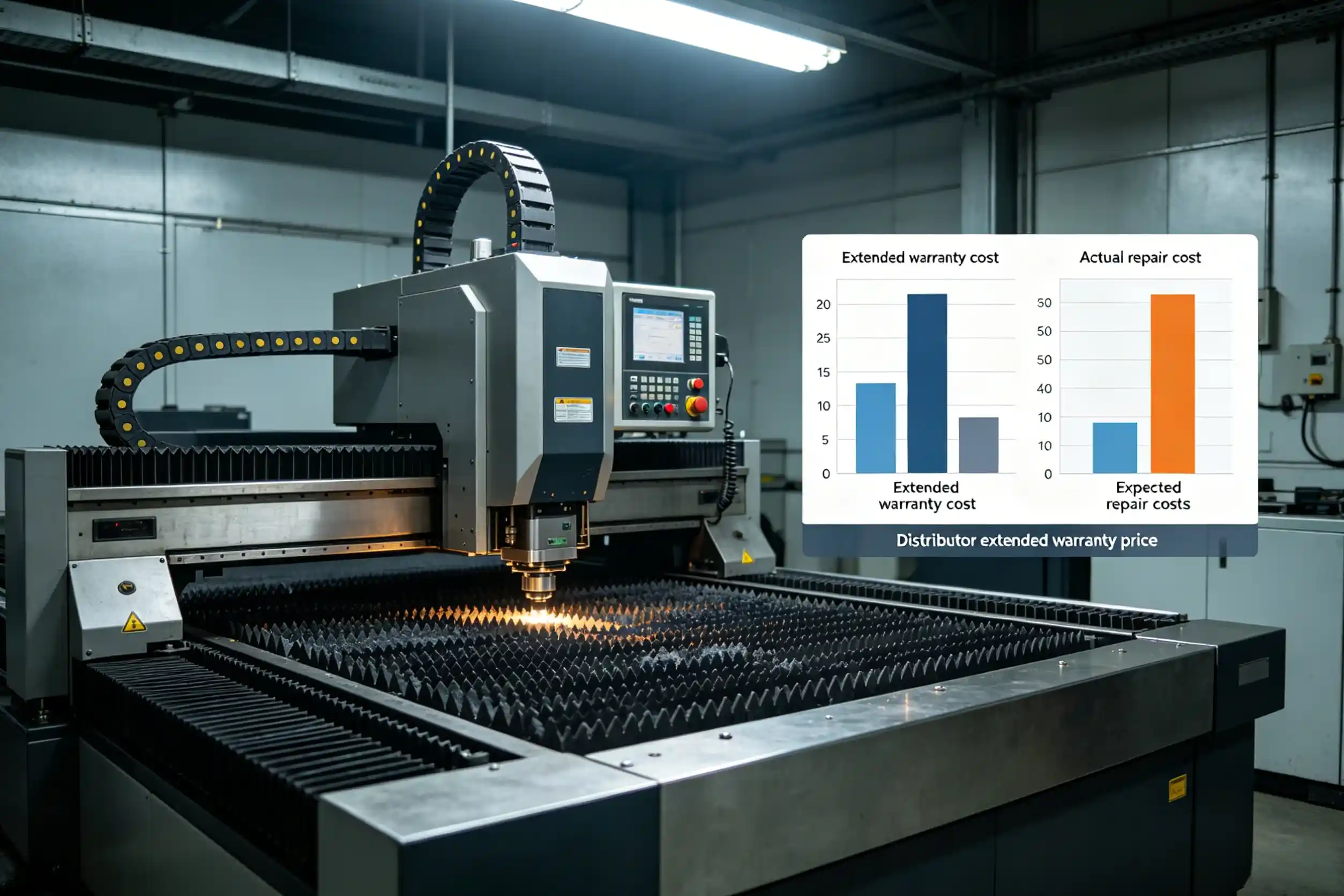 Extended warranty cost vs actual repair cost analysis