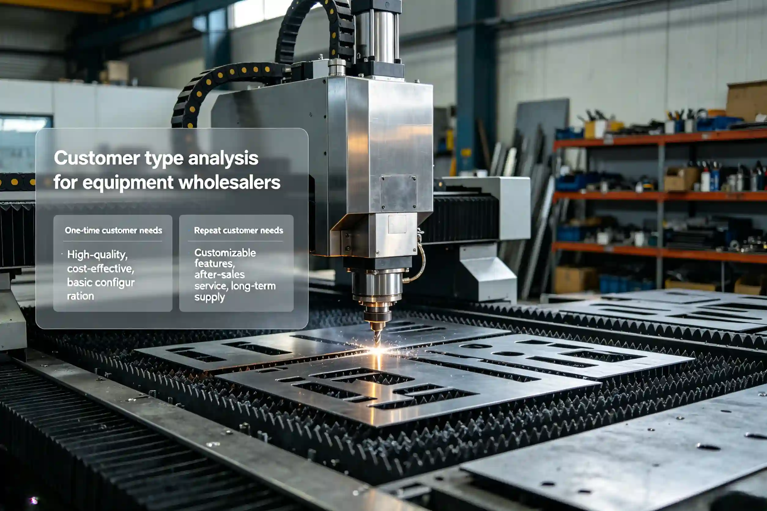 Customer type analysis for equipment wholesalers