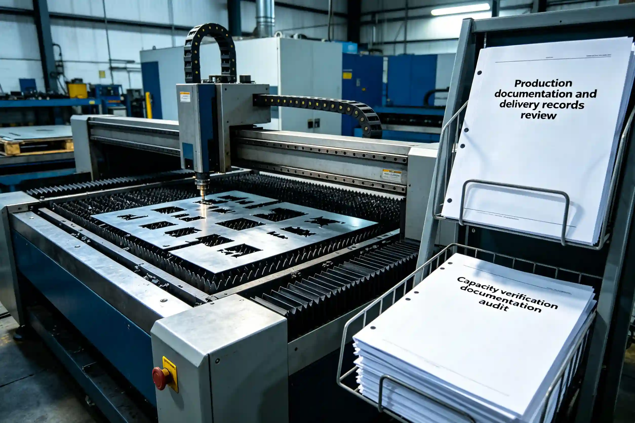 Capacity verification documentation audit Production documentation and delivery records review