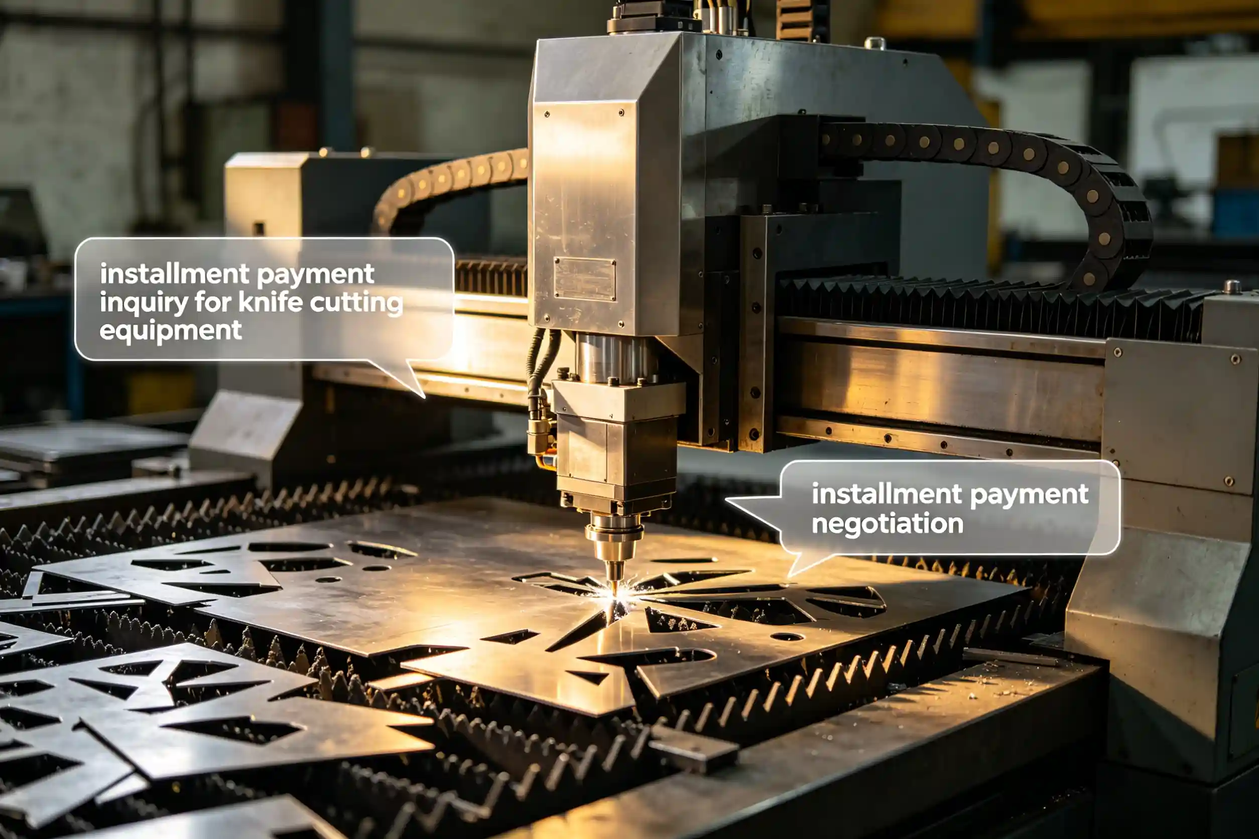 installment payment negotiation installment payment inquiry for knife cutting equipment