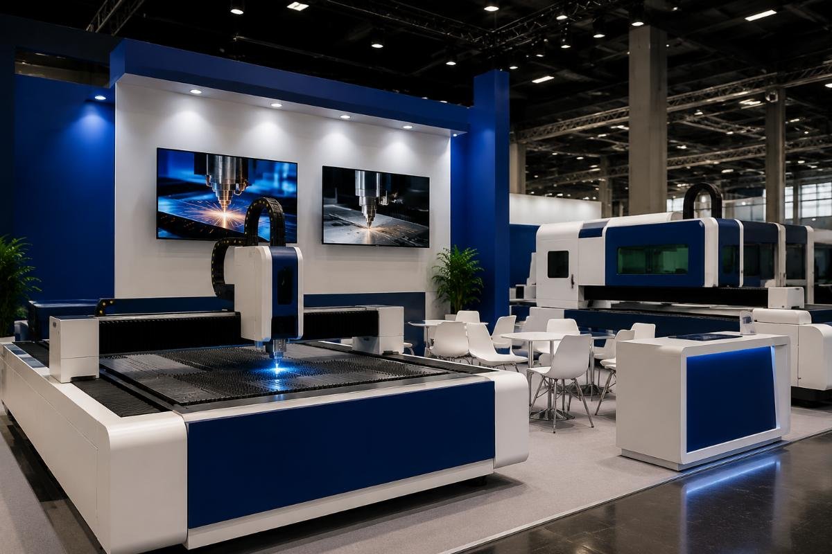 Distributor and brand booth at trade show