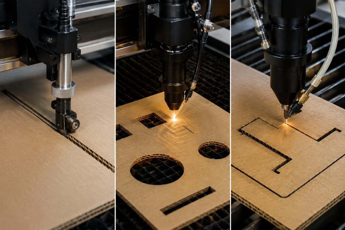 cutting cardboard with different methods