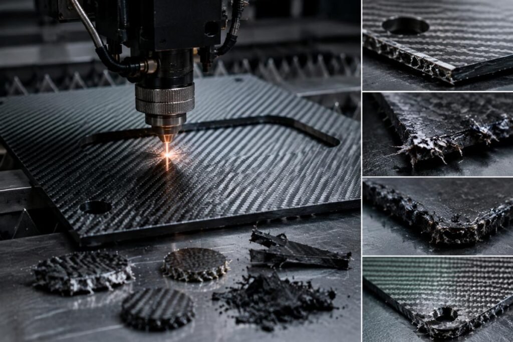 Carbon fiber composite cutting challenges