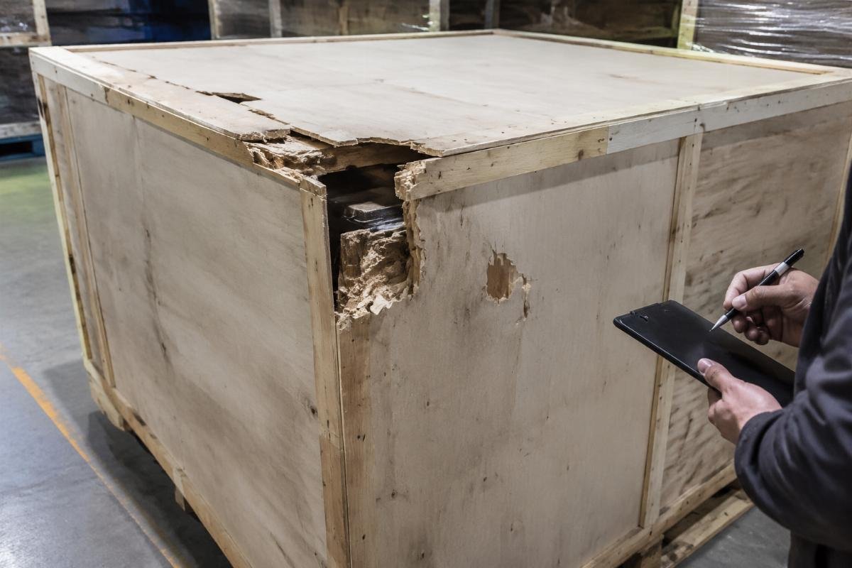 damaged packaging inspection
