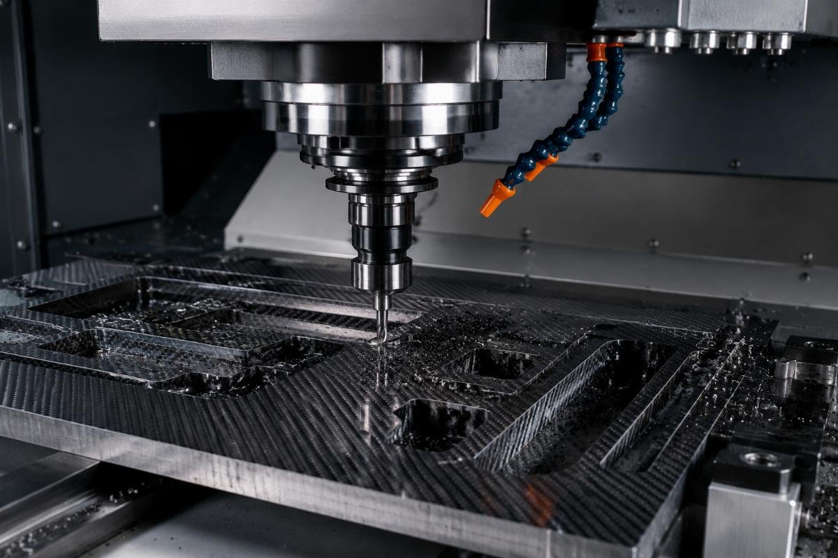 Milling CNC cutting composite material