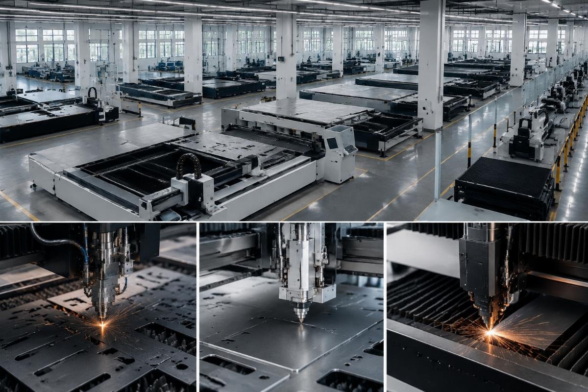 Garment factory integrated cutting workflow layout