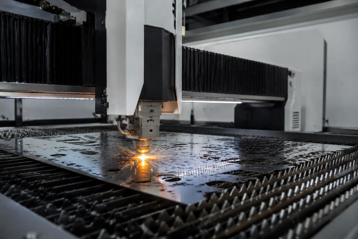 CNC cutting machine running continuous test cuts during the 72 hour gradient load verification