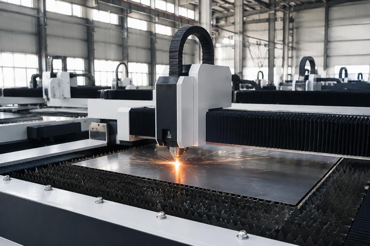 Certified Chinese CNC cutting machine supplier production workshop with finished ready-to-ship equipment