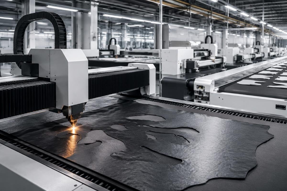 Core modules of a standard shoe factory CNC cutting production line